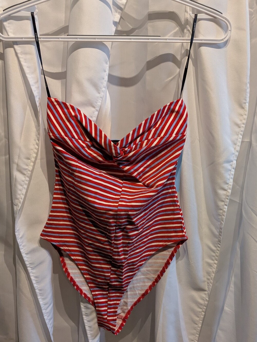 D3 NWT Forever 21 Striped Sweetheart Tube Bodysuit S